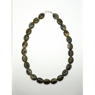 Natural Labradorite Necklace - 21 Inches Long
